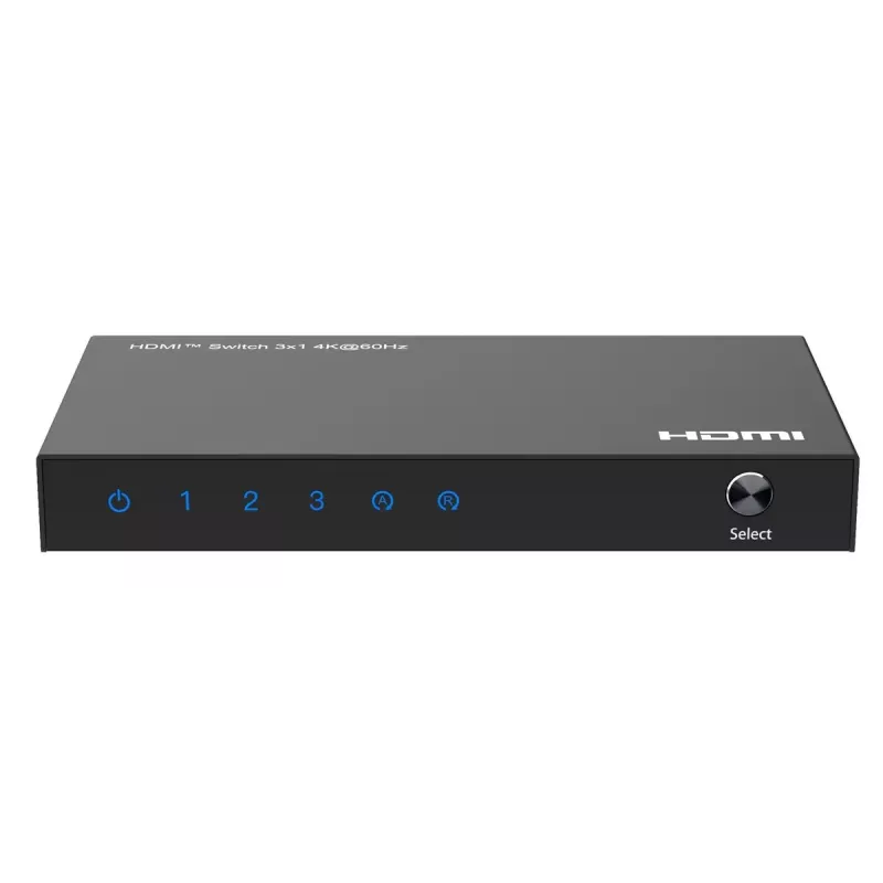 Video switch MicroConnect MC-HDMISWITCH0301-4K 4K 60Hz Metal Must