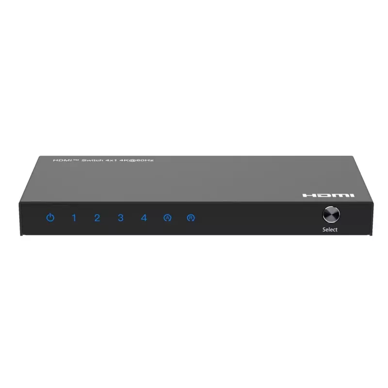 Video switch MicroConnect MC-HDMISWITCH0401-4K 4K 60Hz Metal Must