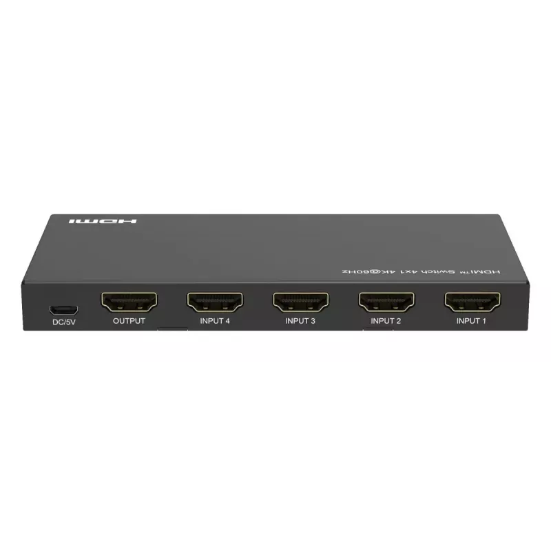 Video switch MicroConnect MC-HDMISWITCH0401-4K 4K 60Hz Metal Must