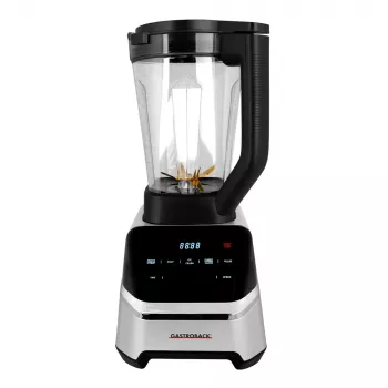 Lauapealne blender GASTROBACK Mix & Soup (2000 W, 2 L, Tritan-kann, titaanlõiketerad, puutjuhtimine, must/roostevaba teras)