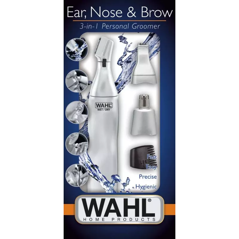 Wahl Ear, Nose & Brow 3-in-1 täppistrimmer, hõbedane