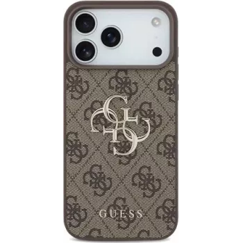 GUESS Hard Cover 4G Big Metal Logo Brown, Apple iPhone 17 Pro Max jaoks, GUHCP17X4GMGBR