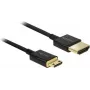 HDMI-kaabel DeLOCK 85118 0,25 m HDMI tüüp A tüüp C Must