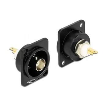 BNC emane juhtmepistik DELOCK 86788, must, 26×31.4×31 mm