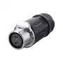 Juhtmepistik Alcasa IC01-20P202 S1 Toite 2-kontaktiline Must