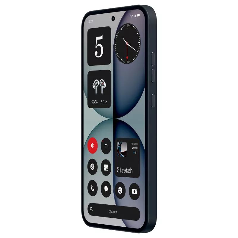 Nutitelefon Nothing 4a — 6,78-tolline (17,2 cm) ekraan, Snapdragon 7s Gen 4, 12 GB muutmälu, 256 GB, 5G, 5080 mAh, Dual SIM, must