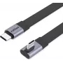 ROLINE USB4-2.0 kaabel 80 Gbit/s lame ST/ST sirge-90° nurga all – kaabel – digitaalne/andmeside