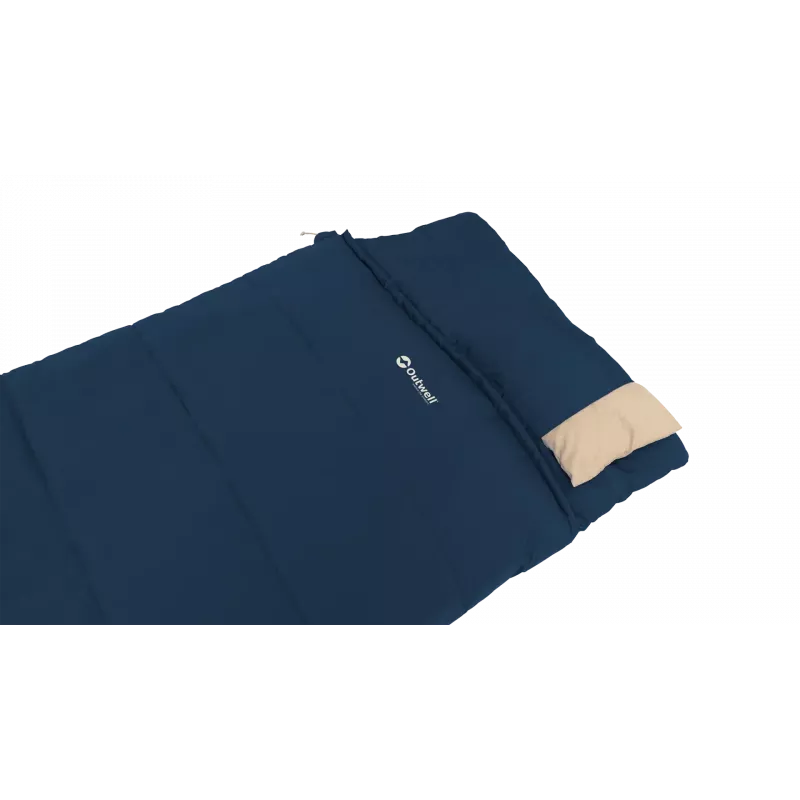 Magamiskott Outwell Contour Lux 190 cm, sünteetiline, vasak tõmblukk, sügavsinine