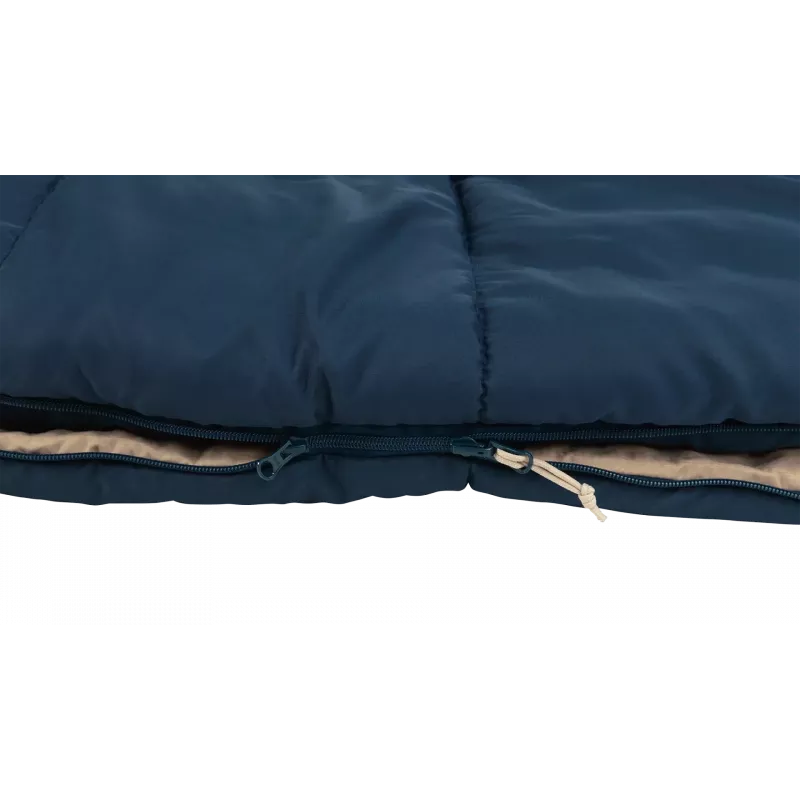 Magamiskott Outwell Contour Lux 190 cm, sünteetiline, vasak tõmblukk, sügavsinine