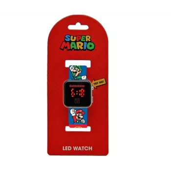 Laste digitaalne LED-kell Euroswan Super Mario GSM4236 kalendriga