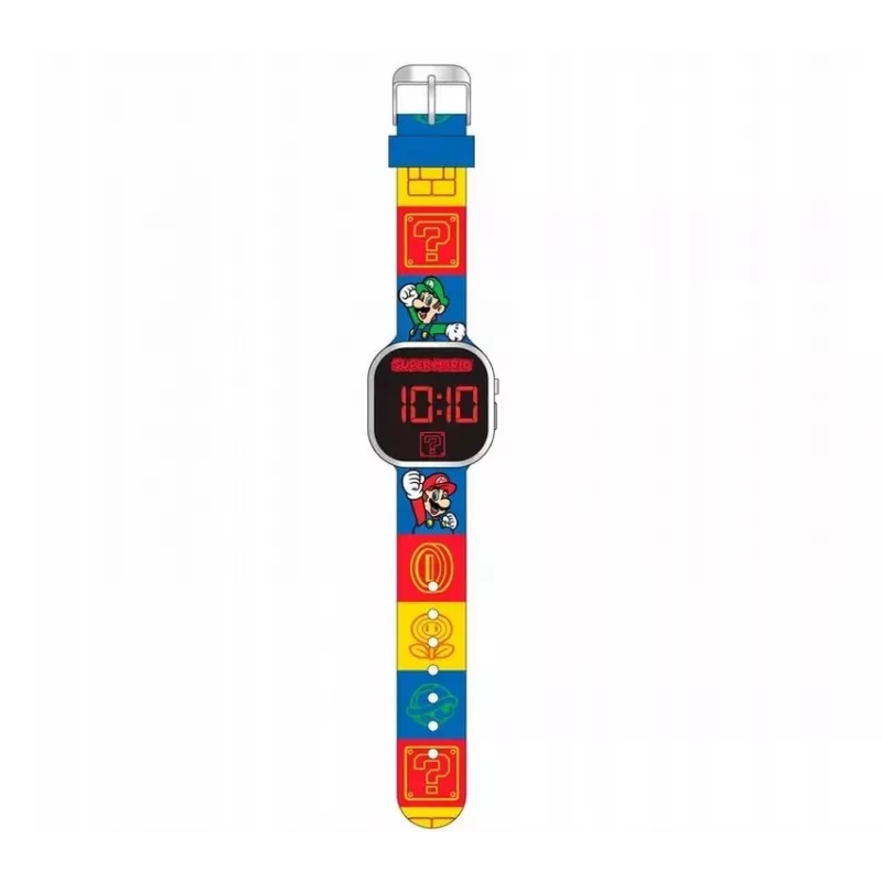 Laste digitaalne LED-kell Euroswan Super Mario GSM4236 kalendriga