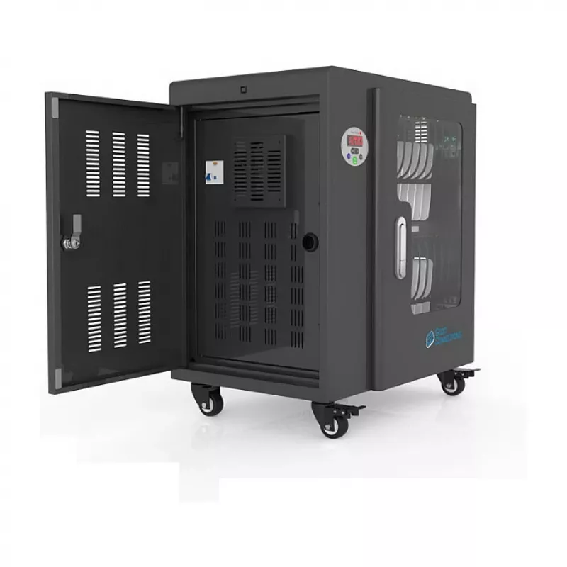 GoodConnections ANTARES T20 tahvelarvuti laadimiskäru UVC-desinfektsioon Must