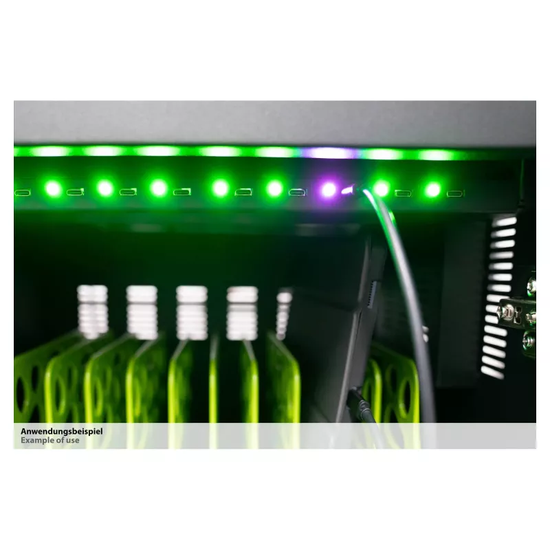 GoodConnections ANTARES PRO T20C tahvelarvuti laadimiskäru kuni 11 USB-C 30W porti PD3.0 UVC-desinfektsiooniga Hall