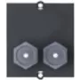 Bachmann Custom module - Modulares Faceplate-Snap-In - F-Pistiku X 2 - Must (917.117)