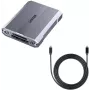 Unitek R1022C01 CFexpress Type B, SD ja microSD kaardilugeja USB-A jaoturiga