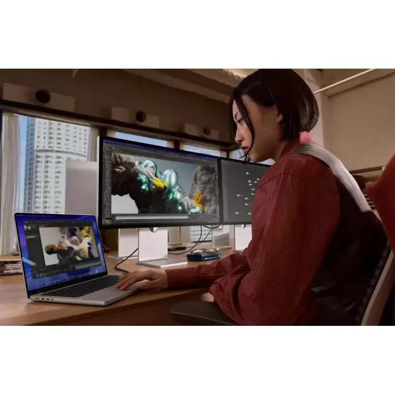 Monitor Apple Studio Display XDR 27 tolli 5K Ultra HD LED, Standardklaas, Kallutatav ja kõrgusreguleeritav alus, Hõbedane