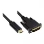 Alcasa GC-M0110 videokaabel-adapter 2 m USB USB-C DVI-D Must (GC-M0110)