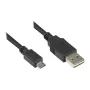 Ühenduskaabel USB 2.0 EASY Plug A pistikule Micro B, must, 0,5 m, Good Connections® (2510-EUM005)