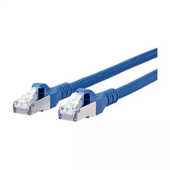 METZ CONNECT BTR - paigalduskaabel - RJ-45 (M) RJ-45 (M) - 3,0 m - STP - CAT 6a - varjestatud, halogeenivaba, takerdumiskindel - sinine (1308453044-E)
