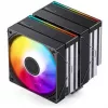 Protsessori jahuti Jonsbo CB80 kahe torniga, koos kahe 120 mm PWM RGB-ventilaatoriga — must