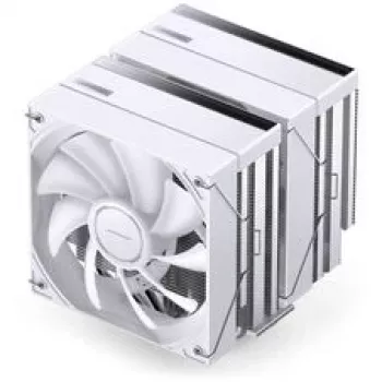 CPU jahuti Jonsbo CB80 kahe torniga ja 2×120 mm PWM ARGB ventilaatoriga — valge