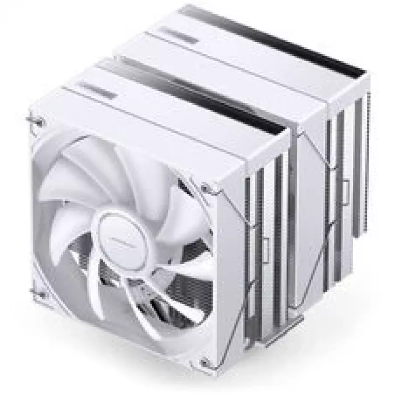 CPU jahuti Jonsbo CB80 kahe torniga ja 2×120 mm PWM ARGB ventilaatoriga — valge