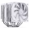 CPU jahuti Jonsbo CB80 kahe torniga ja 2×120 mm PWM ARGB ventilaatoriga — valge