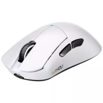 Gaming hiir Lamzu Paro — 8 kHz polling rate, 2.4 GHz wireless, Valge