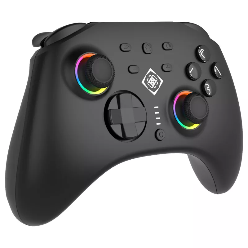 Mängupult Deltaco GAM-198 Must — Bluetooth ja USB (USB-C) Nintendo Switchile, Switch 2-le, Switch OLEDile, Androidile, PC-le