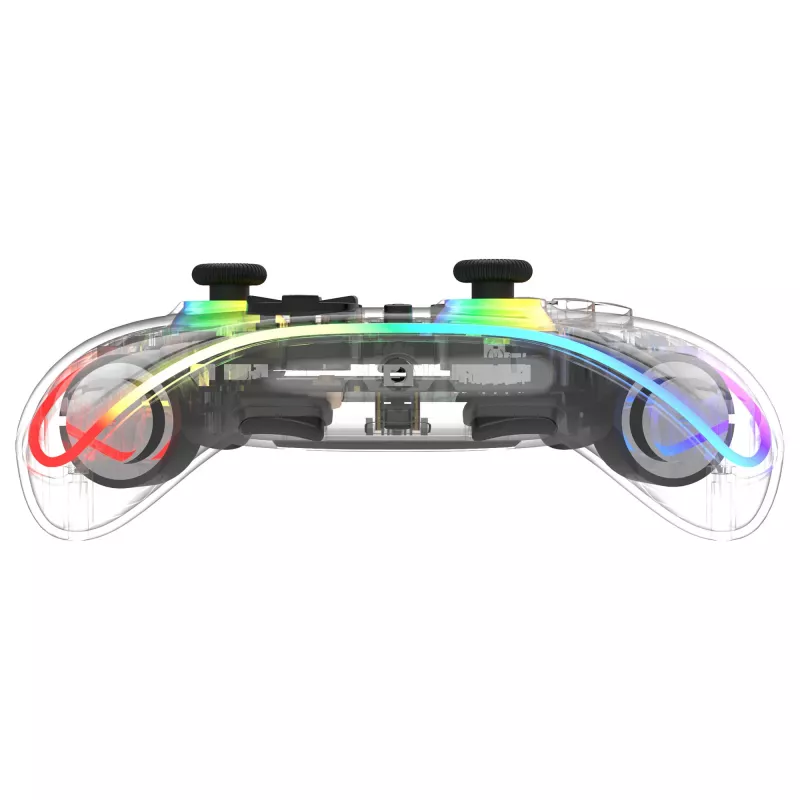 Mängupult Deltaco Gaming GAM-198-T läbipaistev Bluetooth/USB USB-C Nintendo Switchile, Switch 2-le, Switch OLED-ile, Androidile, PC-le