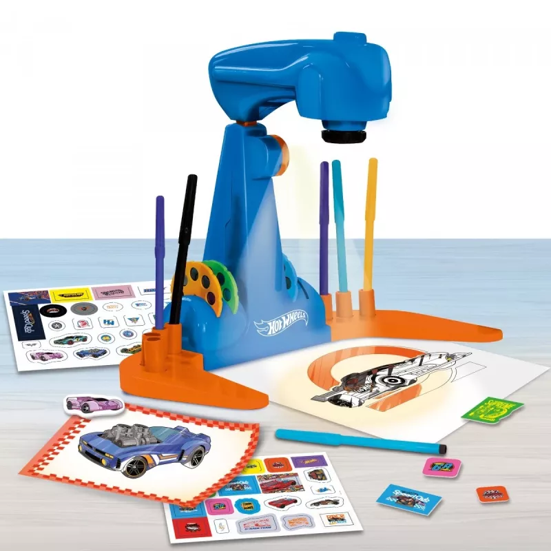 Hot Wheels projektoriga joonistamise komplekt
