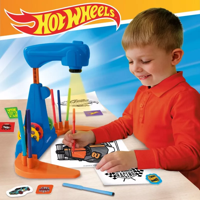 Hot Wheels projektoriga joonistamise komplekt