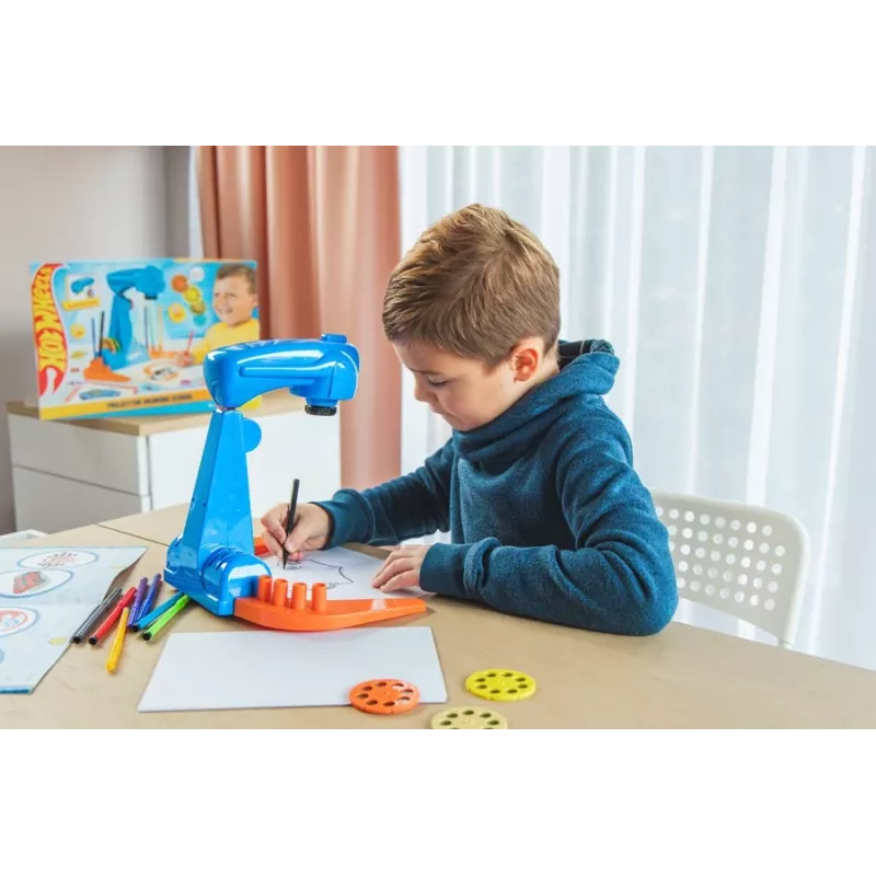 Hot Wheels projektoriga joonistamise komplekt