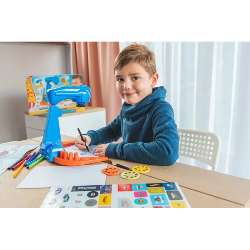 Hot Wheels projektoriga joonistamise komplekt