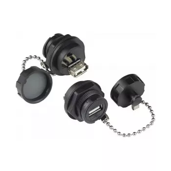 Good Connections IC04-U205 - USB A - must - emane - sirge - polübutüleentereftalaat (PBT) - polüvinüülkloriid (PVC) - IP65 - IP67