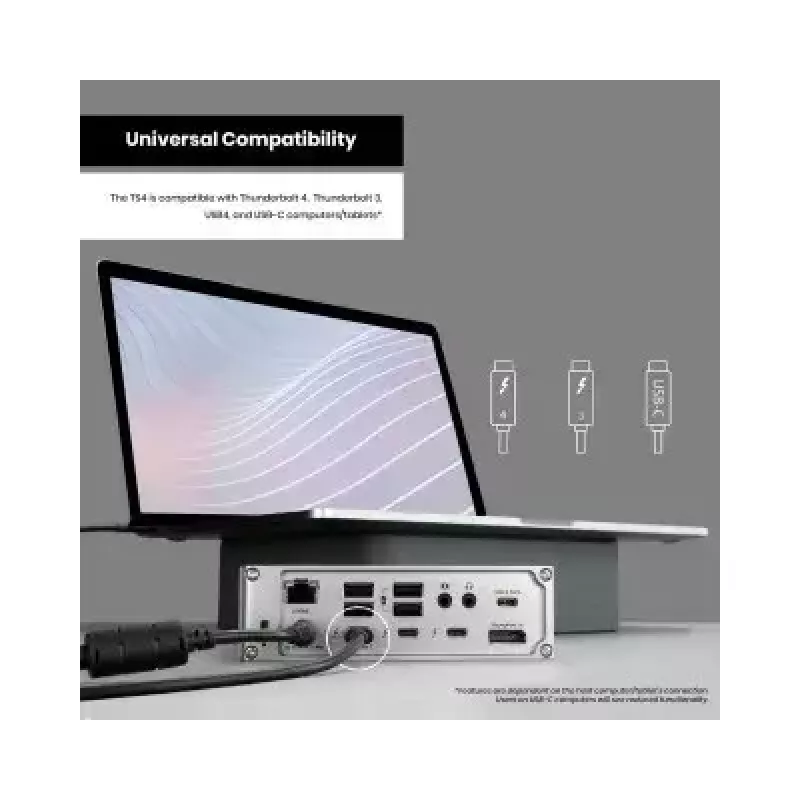 CalDigit TS4 hall USB-jaotur 98 W toiteedastus 100000 Mbit/s Ethernet