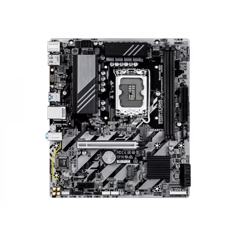 Emaplaat GIGABYTE B860M E GEN5 LGA1851 Intel Core Ultra jaoks, DDR5 kuni 8800 MHz (O.C.), 2x PCIe 4.0 M.2, 1 GbE