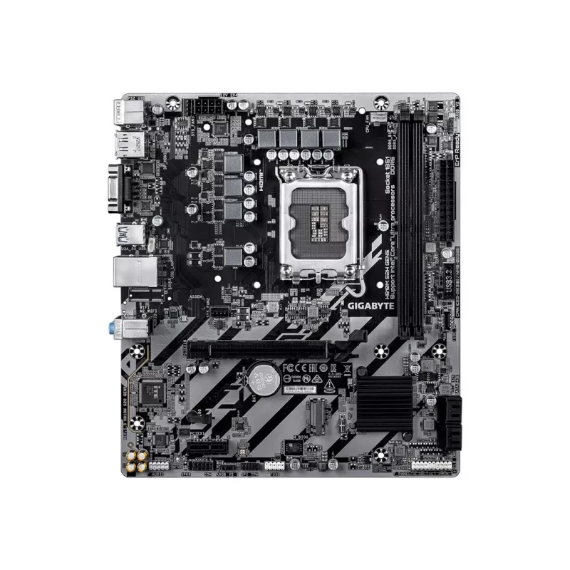GIGABYTE H810M S2H GEN5 Micro ATX emaplaat — LGA 1851, Intel H810, 2×DIMM DDR5 kuni 6400 MHz, 1×PCIe 4.0 M.2, 1GbE