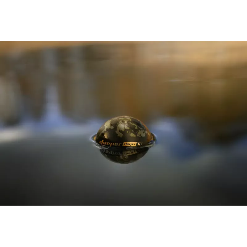 Sonar Deeper Smart Sonar Chirp+4 Wi‑Fi kajalood, sisseehitatud aku, ABS-korpus, roheline/pruun