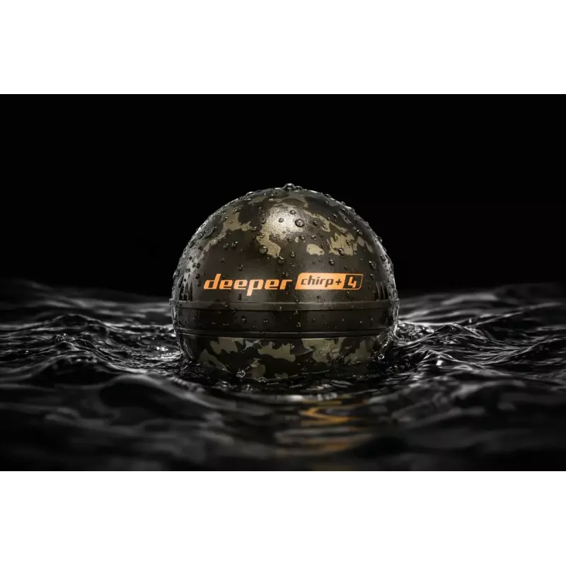 Sonar Deeper Smart Sonar Chirp+4 Wi‑Fi kajalood, sisseehitatud aku, ABS-korpus, roheline/pruun