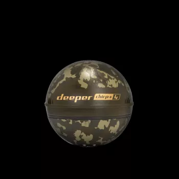 Sonar Deeper Smart Sonar Chirp+4 Wi‑Fi kajalood, sisseehitatud aku, ABS-korpus, roheline/pruun