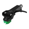 Audio-Technica AT-VM95E/H helipeaga monteeritud fonokassett koos AT-HS6BK peatoega (must/roheline)