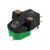 Audio-Technica AT-VM95E/H helipeaga monteeritud fonokassett koos AT-HS6BK peatoega (must/roheline)