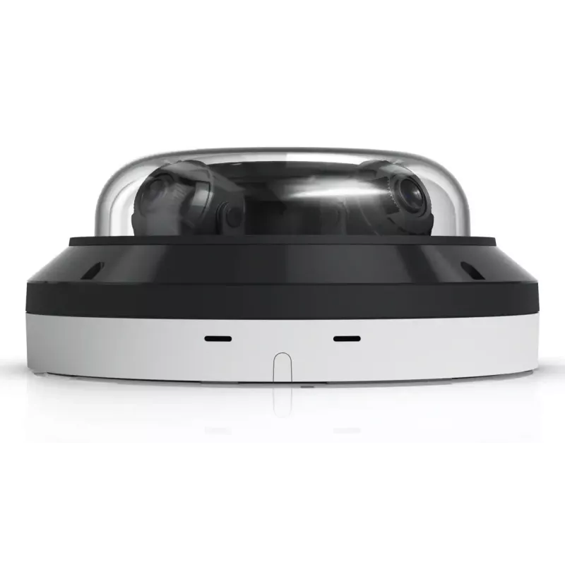 IP-laekuppel-turvakaamera UBIQUITI AI Multi Sensor 4 — 3840×2160, 360° vaateväli, 2,33× optiline suum, laekinnitus, juhtmega (valge/must)