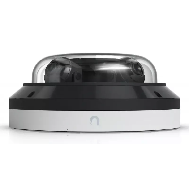 IP-laekuppel-turvakaamera UBIQUITI AI Multi Sensor 4 — 3840×2160, 360° vaateväli, 2,33× optiline suum, laekinnitus, juhtmega (valge/must)