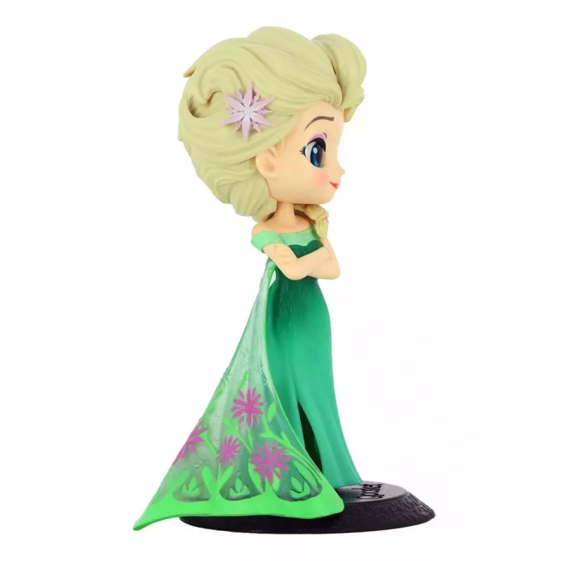 Figure Bandai Q Posket Disney Elsa Surprise Ver. B – stiliseeritud kogutav vinüülfiguur
