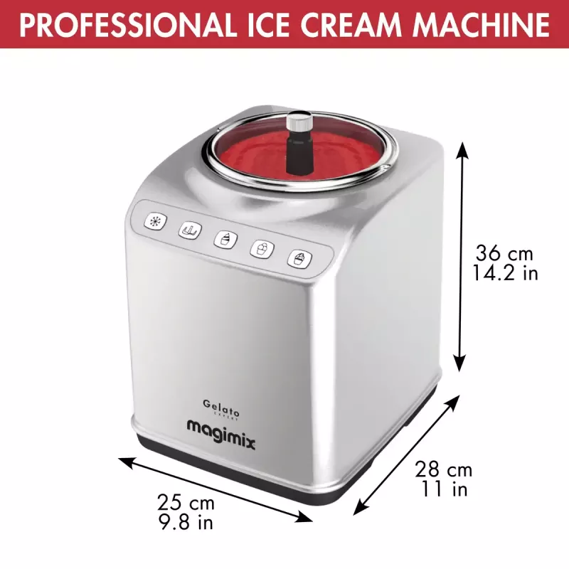 Magimix Gelato Expert kompressor-jäätisemasin, 2 L, 180 W, roostevaba teras