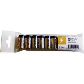 Varta CR123A liitiumpatarei 3 V, kõrgus 34,5 mm, läbimõõt 17 mm, 16 g (blister)