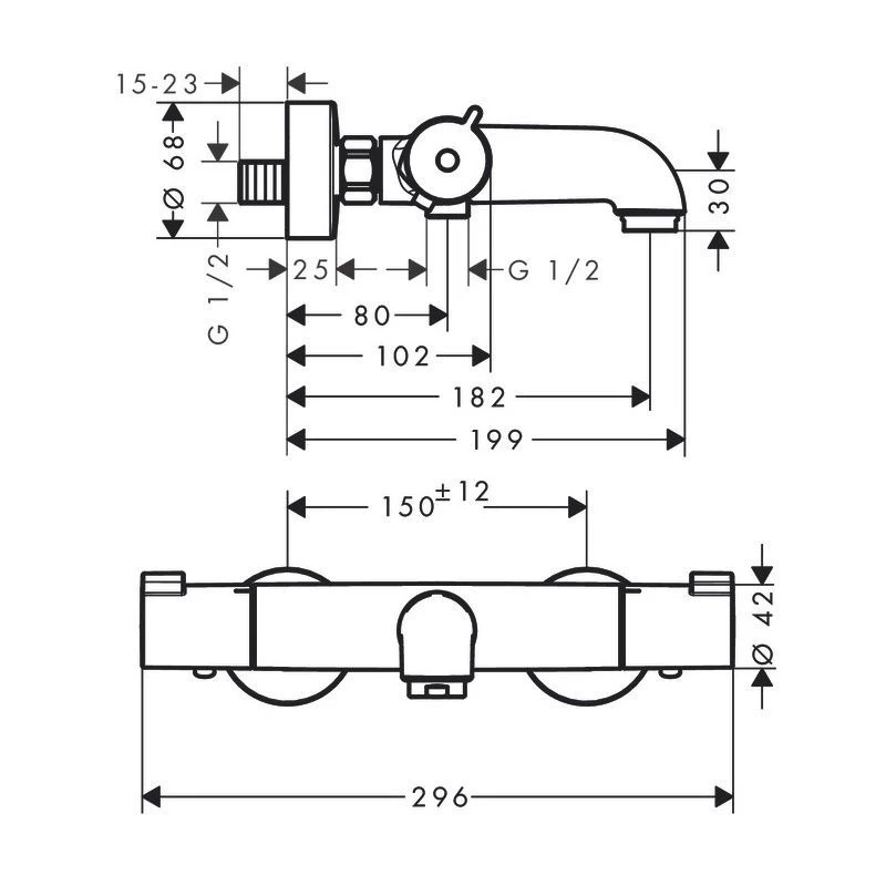 HANSGROHE Ecostat Vannitermostaat 1001 CL
