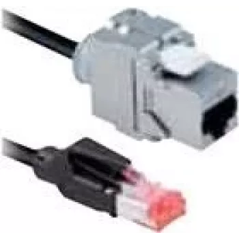 Ethernet patch-kaabel Bachmann CAT6a RJ45 5 m — Cat6a, RJ-45 pistikud, nikeldatud kontaktid, 10 Gbps